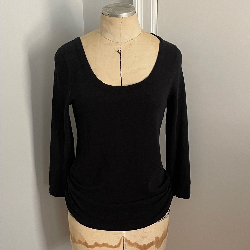 J.Crew Painter T Classic Black Women's Top Size Small